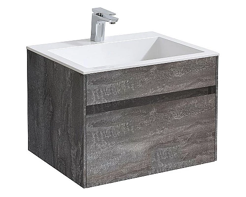 Приобрести Тумба под раковину Vincea Chiara 60 VMC-2C600GS подвесная G.Stone в магазине сантехники Santeh-Crystal.ru