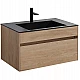 Заказать Тумба под раковину Vincea Chiara 80 VMC-2C800NO подвесная N.Oak в магазине сантехники Santeh-Crystal.ru