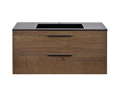 Приобрести Тумба под раковину Vincea Chiara 2D 100 VMC-2C2100TO подвесная T.Oak в магазине сантехники Santeh-Crystal.ru