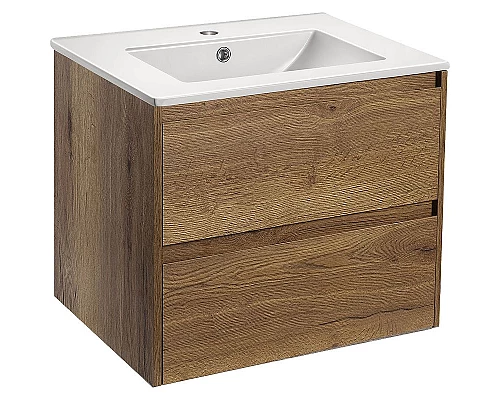 Купить Тумба под раковину Vincea Gio 60 VMC-2G600TO подвесная T.Oak в магазине сантехники Santeh-Crystal.ru
