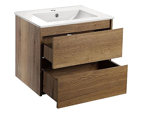 Купить Тумба под раковину Vincea Gio 60 VMC-2G600TO подвесная T.Oak в магазине сантехники Santeh-Crystal.ru