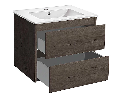 Заказать Тумба под раковину Vincea Gio 60 VMC-2G600RO подвесная R.Oak в магазине сантехники Santeh-Crystal.ru