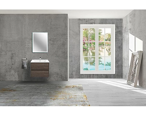 Заказать Тумба под раковину Vincea Gio 60 VMC-2G600RO подвесная R.Oak в магазине сантехники Santeh-Crystal.ru