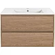 Приобрести Тумба под раковину Vincea Gio 80 VMC-2G800NO подвесная N.Oak в магазине сантехники Santeh-Crystal.ru