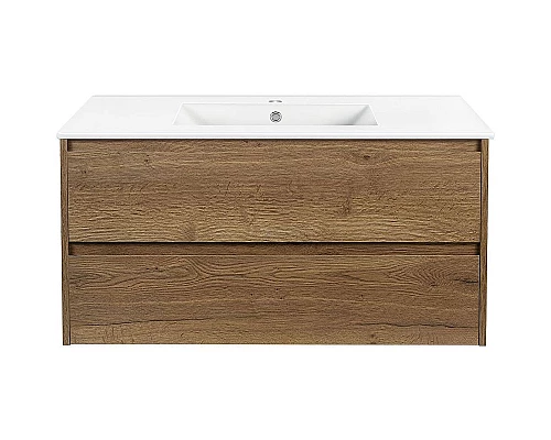 Купить Тумба под раковину Vincea Gio 100 VMC-2G100TO подвесная T.Oak в магазине сантехники Santeh-Crystal.ru