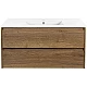 Купить Тумба под раковину Vincea Gio 100 VMC-2G100TO подвесная T.Oak в магазине сантехники Santeh-Crystal.ru