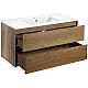 Купить Тумба под раковину Vincea Gio 100 VMC-2G100TO подвесная T.Oak в магазине сантехники Santeh-Crystal.ru