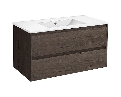 Купить Тумба под раковину Vincea Gio 100 VMC-2G100RO подвесная R.Oak в магазине сантехники Santeh-Crystal.ru