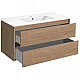 Заказать Тумба под раковину Vincea Gio 100 VMC-2G100NO подвесная N.Oak в магазине сантехники Santeh-Crystal.ru