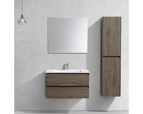 Приобрести Тумба под раковину Vincea Luka 80 VMC-2L800RO подвесная R.Oak в магазине сантехники Santeh-Crystal.ru