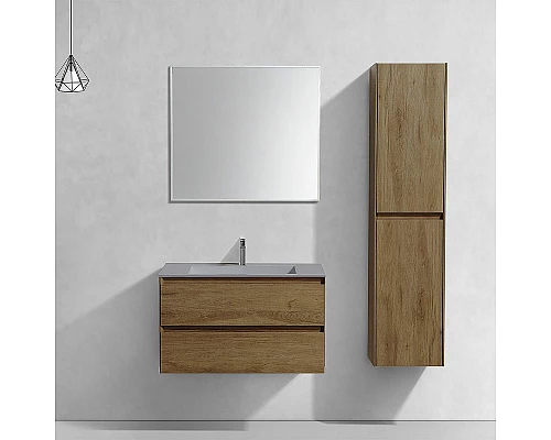 Приобрести Тумба под раковину Vincea Luka 80 VMC-2L800TO подвесная T.Oak в магазине сантехники Santeh-Crystal.ru