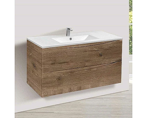 Заказать Тумба под раковину Vincea Mia 100 VMC-2MC100VO подвесная V.Oak в магазине сантехники Santeh-Crystal.ru