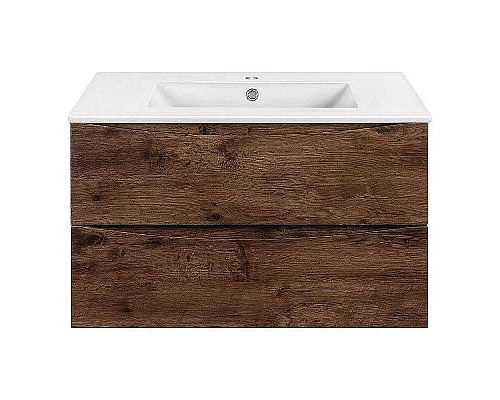 Купить Тумба под раковину Vincea Mia 75 VMC-2MA750RW подвесная R.Wood в магазине сантехники Santeh-Crystal.ru