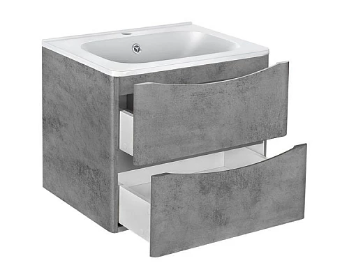Заказать Тумба под раковину Vincea Paola VMC-2P600BT подвесная Beton в магазине сантехники Santeh-Crystal.ru