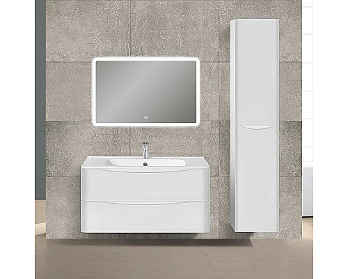 Приобрести Тумба под раковину Vincea Paola 100 VMC-2P100GW подвесная G.White в магазине сантехники Santeh-Crystal.ru