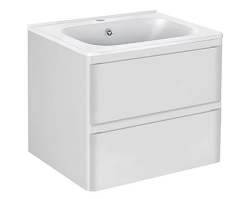 Заказать Тумба под раковину Vincea Vico VMC-2V600GW подвесная G.White в магазине сантехники Santeh-Crystal.ru