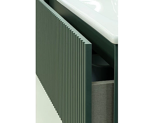 Приобрести Тумба под раковину WellWant Aura 60 WWM000600G подвесная Серо-зеленая в магазине сантехники Santeh-Crystal.ru