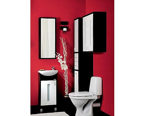 Купить Тумба под раковину Бриклаер Бали 40 4627125411908 Венге Белая глянцевая в магазине сантехники Santeh-Crystal.ru