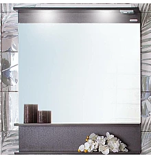 Зеркало Бриклаер Чили 80 4627125415067 с подсветкой Венге