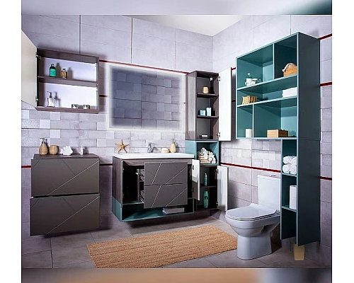 Купить Ниша для пенала Бриклаер Кристалл 35 4627125414497 Муссон в магазине сантехники Santeh-Crystal.ru