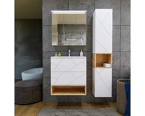 Заказать Ниша для тумбы Бриклаер Кристалл 80 4627125415906 Дуб Бунратти в магазине сантехники Santeh-Crystal.ru