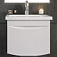 Заказать Тумба под раковину Бриклаер Вега 50 4627125414046 подвесная Белый глянец в магазине сантехники Santeh-Crystal.ru