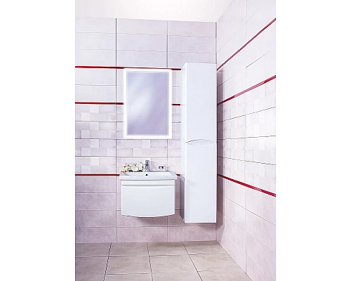 Заказать Тумба под раковину Бриклаер Вега 50 4627125414046 подвесная Белый глянец в магазине сантехники Santeh-Crystal.ru