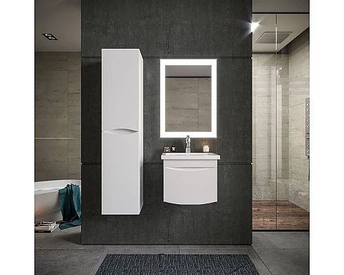 Заказать Тумба под раковину Бриклаер Вега 50 4627125414046 подвесная Белый глянец в магазине сантехники Santeh-Crystal.ru