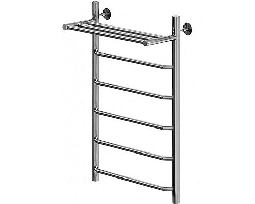 Заказать Водяной полотенцесушитель Aquanet Fiona 80x50 266741 с полкой Хром в магазине сантехники Santeh-Crystal.ru