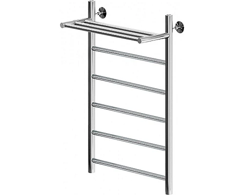 Купить Водяной полотенцесушитель Aquanet Mauro 80x50 282321 с полкой Хром в магазине сантехники Santeh-Crystal.ru