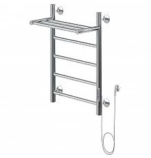 Электрический полотенцесушитель Aquanet Mauro 60х40 R 282005 с полкой Хром
