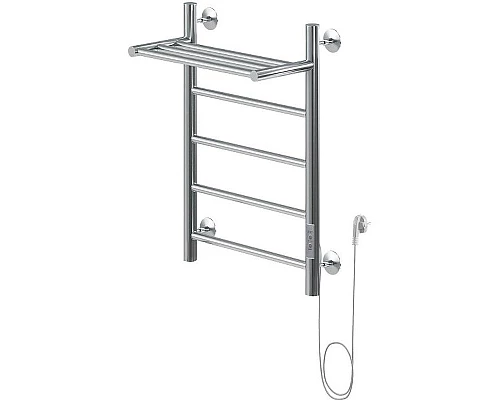 Купить Электрический полотенцесушитель Aquanet Mauro 60х40 R 282005 с полкой Хром в магазине сантехники Santeh-Crystal.ru