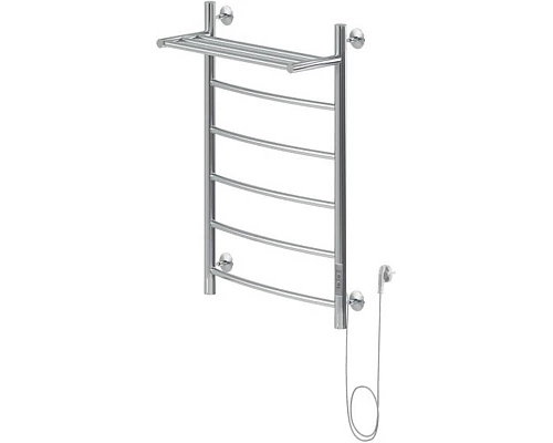 Заказать Электрический полотенцесушитель Aquanet Romeo 80х50 R 281991 с полкой Хром в магазине сантехники Santeh-Crystal.ru