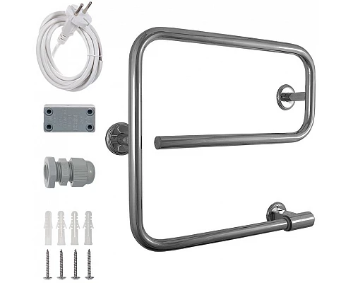 Приобрести Электрический полотенцесушитель Energy E G1 439х478 EETR00EG10000000000 Хром в магазине сантехники Santeh-Crystal.ru