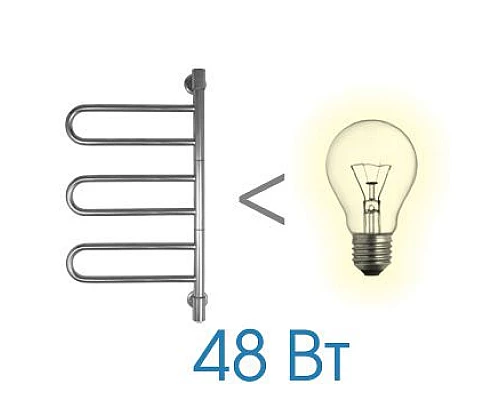 Приобрести Электрический полотенцесушитель Energy U G3K Хром в магазине сантехники Santeh-Crystal.ru