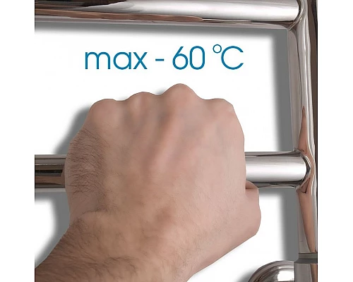 Заказать Электрический полотенцесушитель Energy Ergo 600x500 EETR0ERGO06050R905M Черный матовый RAL 9005 в магазине сантехники Santeh-Crystal.ru