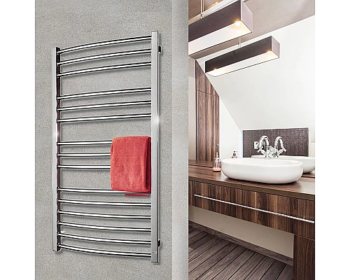 Приобрести Водяной полотенцесушитель Grota Calma 53х120 Хром в магазине сантехники Santeh-Crystal.ru