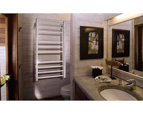 Купить Водяной полотенцесушитель Grota Estro 48х60 Хром в магазине сантехники Santeh-Crystal.ru