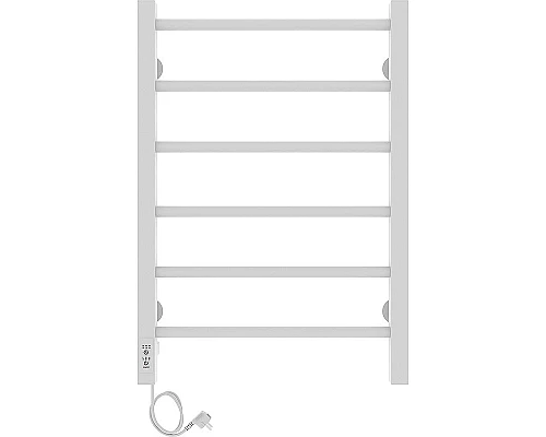 Приобрести Электрический полотенцесушитель Laris Феличия ЧК6 400х600 L 73207587 Белый муар в магазине сантехники Santeh-Crystal.ru