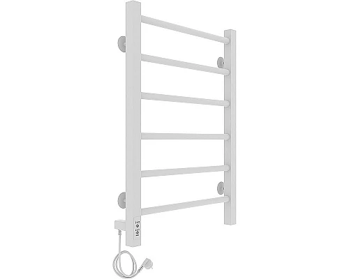 Приобрести Электрический полотенцесушитель Laris Феличия ЧК6 400х600 L 73207587 Белый муар в магазине сантехники Santeh-Crystal.ru