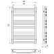 Приобрести Водяной полотенцесушитель Laris Кватро Классик П10 80x50 73207304 Хром в магазине сантехники Santeh-Crystal.ru