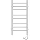 Приобрести Электрический полотенцесушитель Laris Лаванда ЧК П8 300х700 L 73207620 Белый муар в магазине сантехники Santeh-Crystal.ru