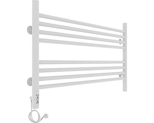 Приобрести Электрический полотенцесушитель Laris Оливия ЧК8 800x500 L 73207626 Белый муар в магазине сантехники Santeh-Crystal.ru