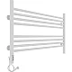 Приобрести Электрический полотенцесушитель Laris Оливия ЧК8 800x500 L 73207626 Белый муар в магазине сантехники Santeh-Crystal.ru