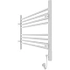 Приобрести Электрический полотенцесушитель Laris Оливия ЧК8 800x500 L 73207626 Белый муар в магазине сантехники Santeh-Crystal.ru