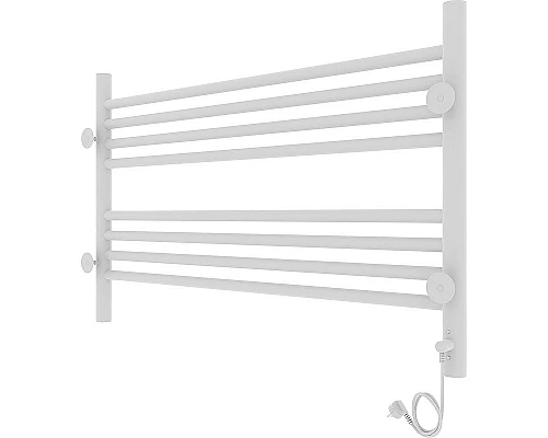 Приобрести Электрический полотенцесушитель Laris Оливия ЧК8 800x500 L 73207626 Белый муар в магазине сантехники Santeh-Crystal.ru