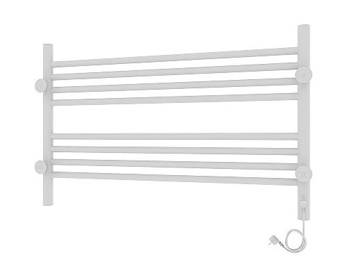 Приобрести Электрический полотенцесушитель Laris Оливия ЧК8 800x500 L 73207626 Белый муар в магазине сантехники Santeh-Crystal.ru