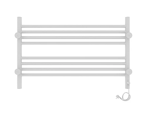 Приобрести Электрический полотенцесушитель Laris Оливия ЧК8 800x500 L 73207626 Белый муар в магазине сантехники Santeh-Crystal.ru