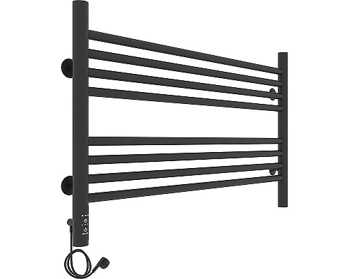 Купить Электрический полотенцесушитель Laris Оливия ЧКЧ8 800x500 L 73207628 Черный муар в магазине сантехники Santeh-Crystal.ru