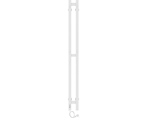 Приобрести Электрический полотенцесушитель Laris Прайм Дуэт ЧК 80х1200 L 73207361 Белый муар в магазине сантехники Santeh-Crystal.ru